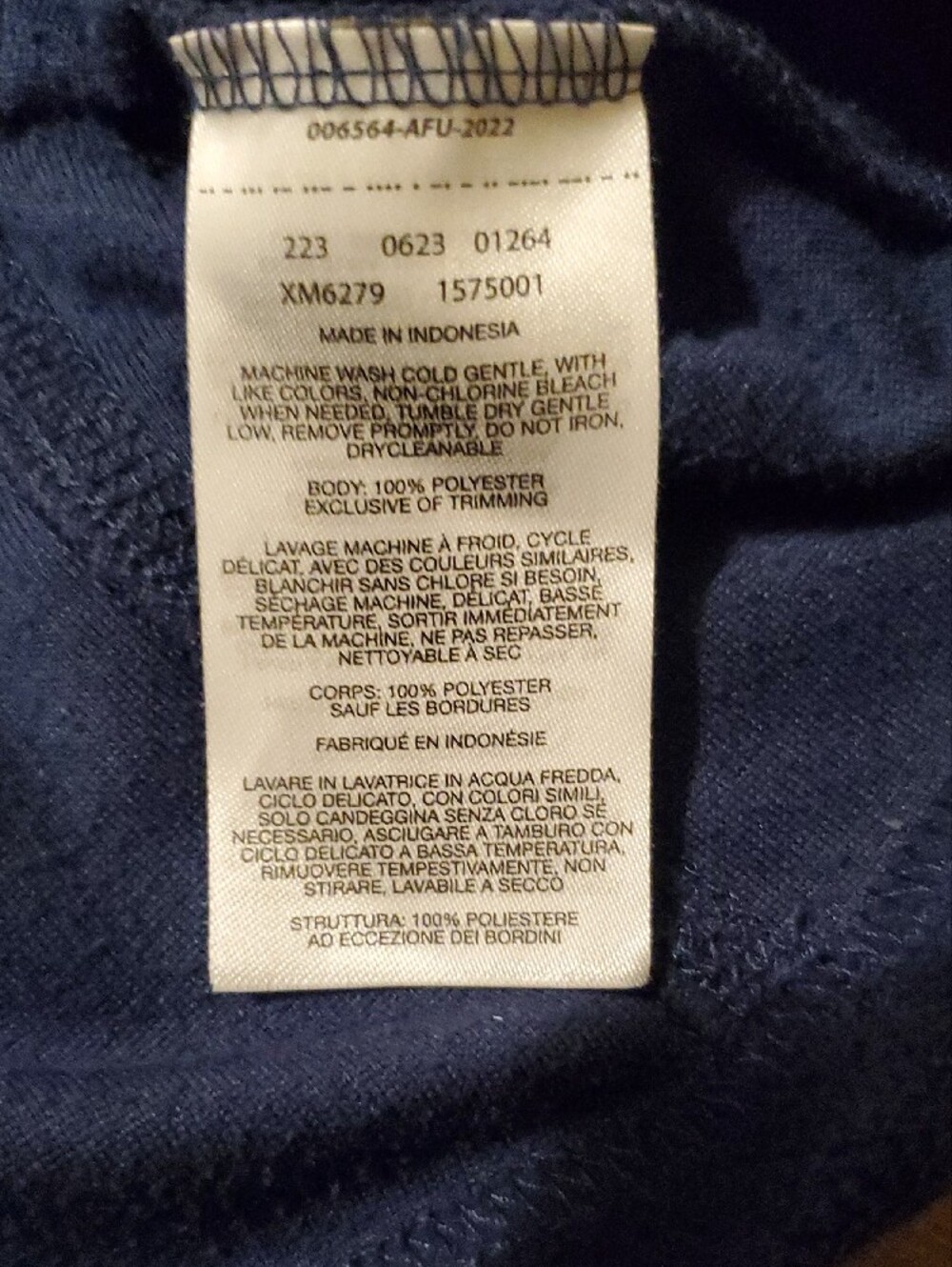 Columbia Men’s Navy Zip-Up Pullover - Picture 7 of 8